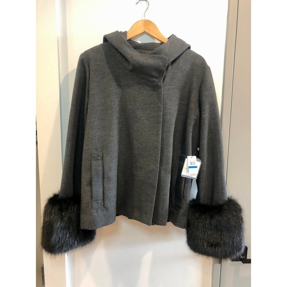 NWT Laundry by Shelli Segal Coat, Removable Cuffs - Picture 2 of 9
